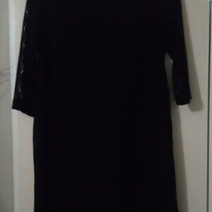 Emma L Michele lace black dress size M long sleeves